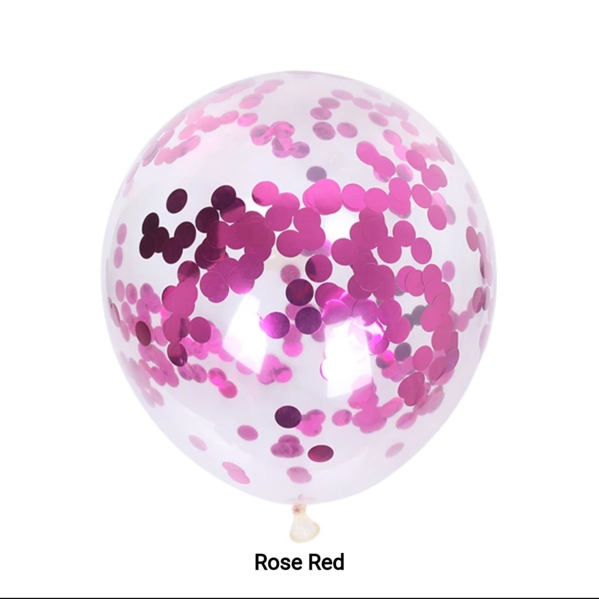 Confetti Balloon in rose red 12 inches 25pk Main image