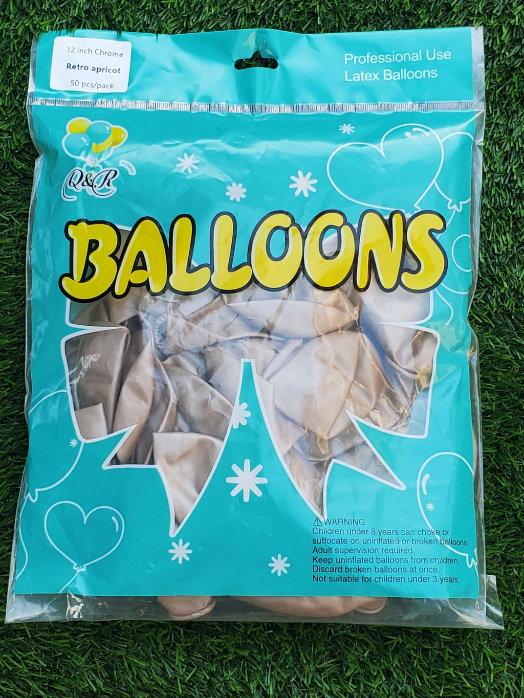Chrome Balloon Apricot 12 inches 50 Ct party supplies