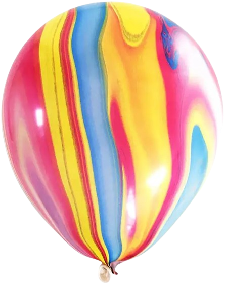 Rainbow Agate (Marble) Balloon 12in 100pk party supplies