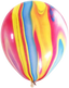 Rainbow Agate (Marble) Balloon 12in 100pk party supplies