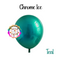 Chrome Ice Balloon 12 inches Duck Blue 50ct