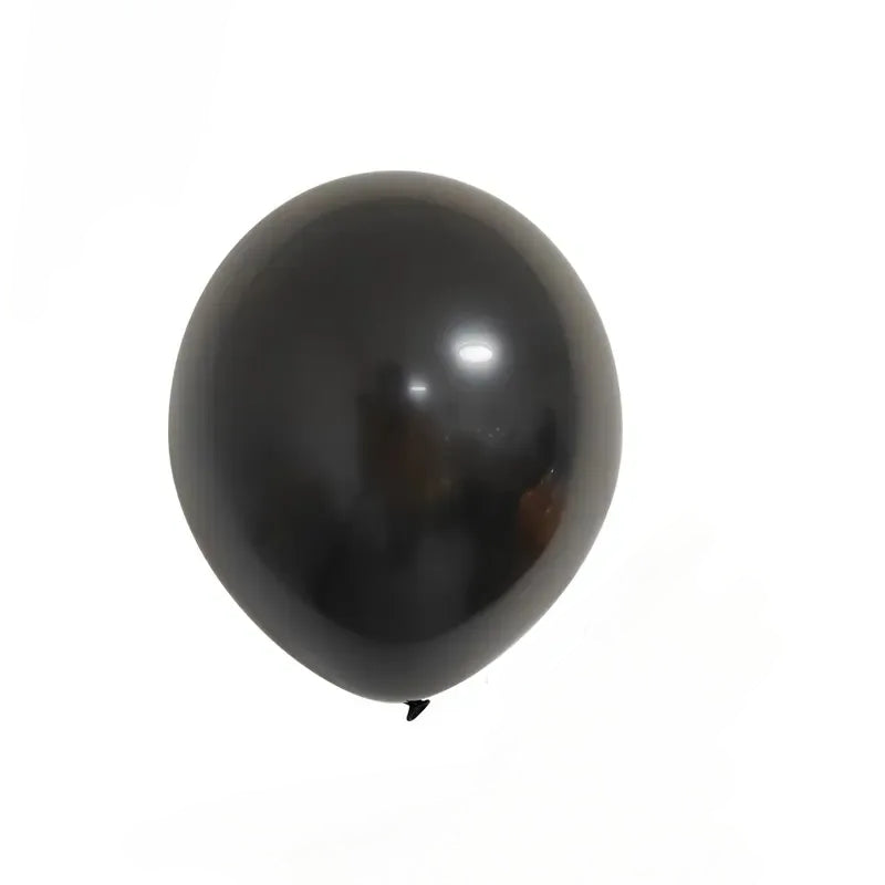Metallic Balloon 12inches 100ct in Black for party decorations and celebrations.