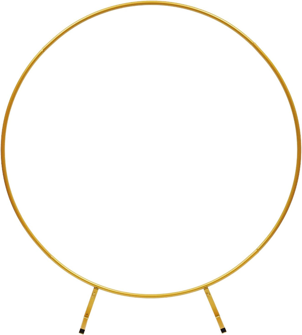 Round Metal Arch Backdrop Stand in Gold for party decorations and themed party decor
