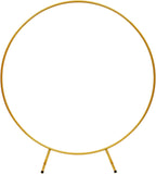 Round Metal Arch Backdrop Stand in Gold for party decorations and themed party decor