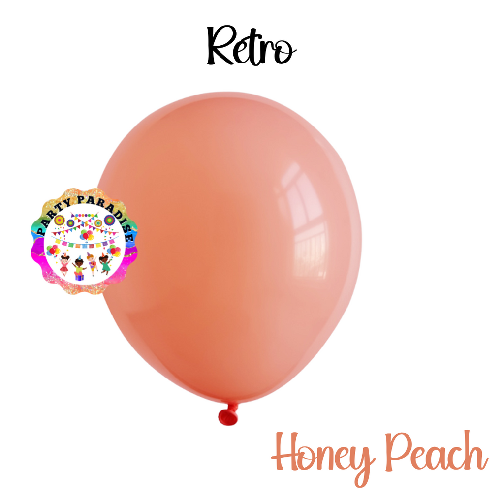 Retro Balloon Natural Latex Rubber 12 inches "Honey Peach" 100ct party supplies decoration