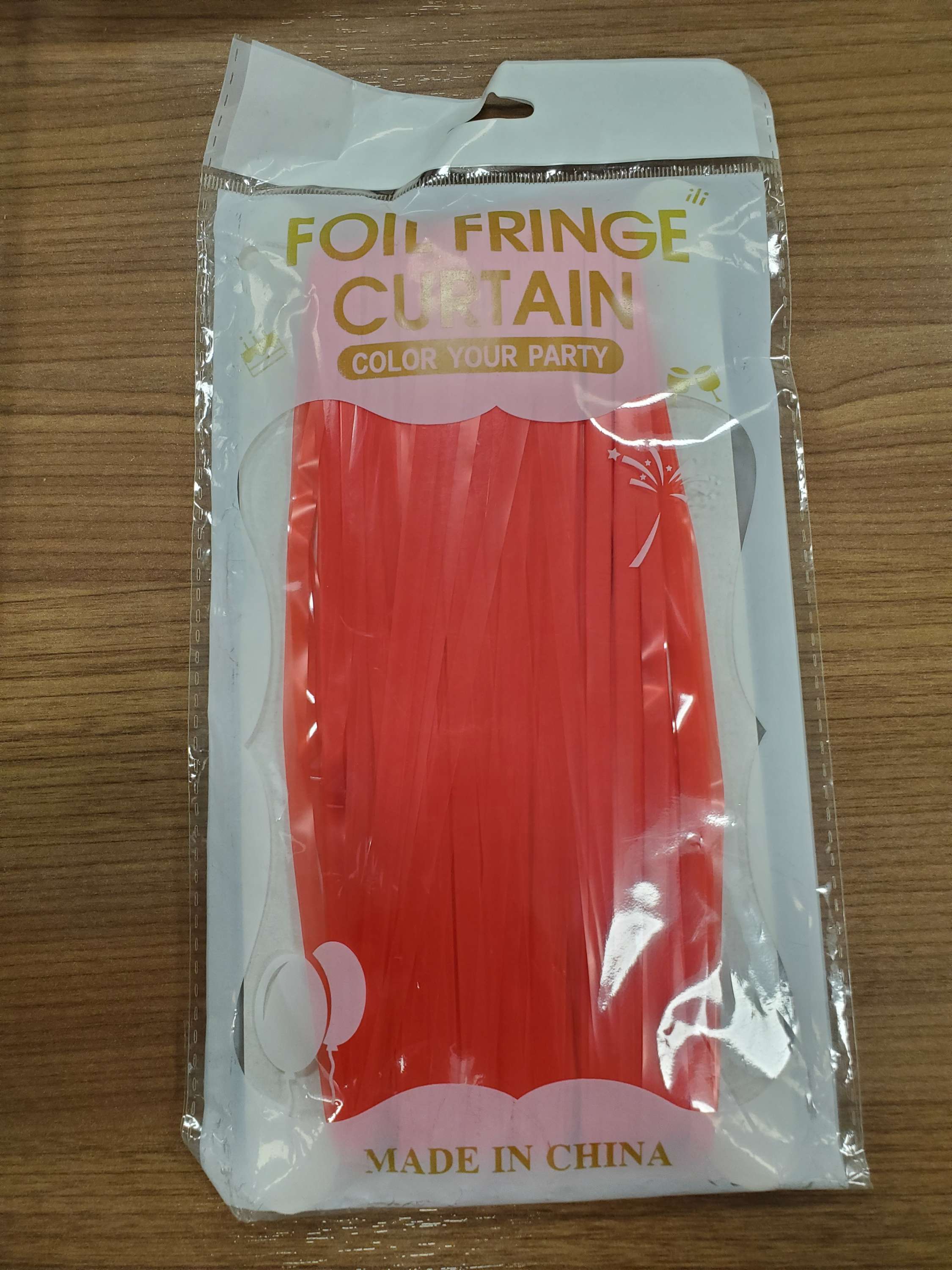 Fringe Backdrop Curtain in Red 2pk for party decorations and birthday party supplies, ideal baby shower and wedding decorations. Main image