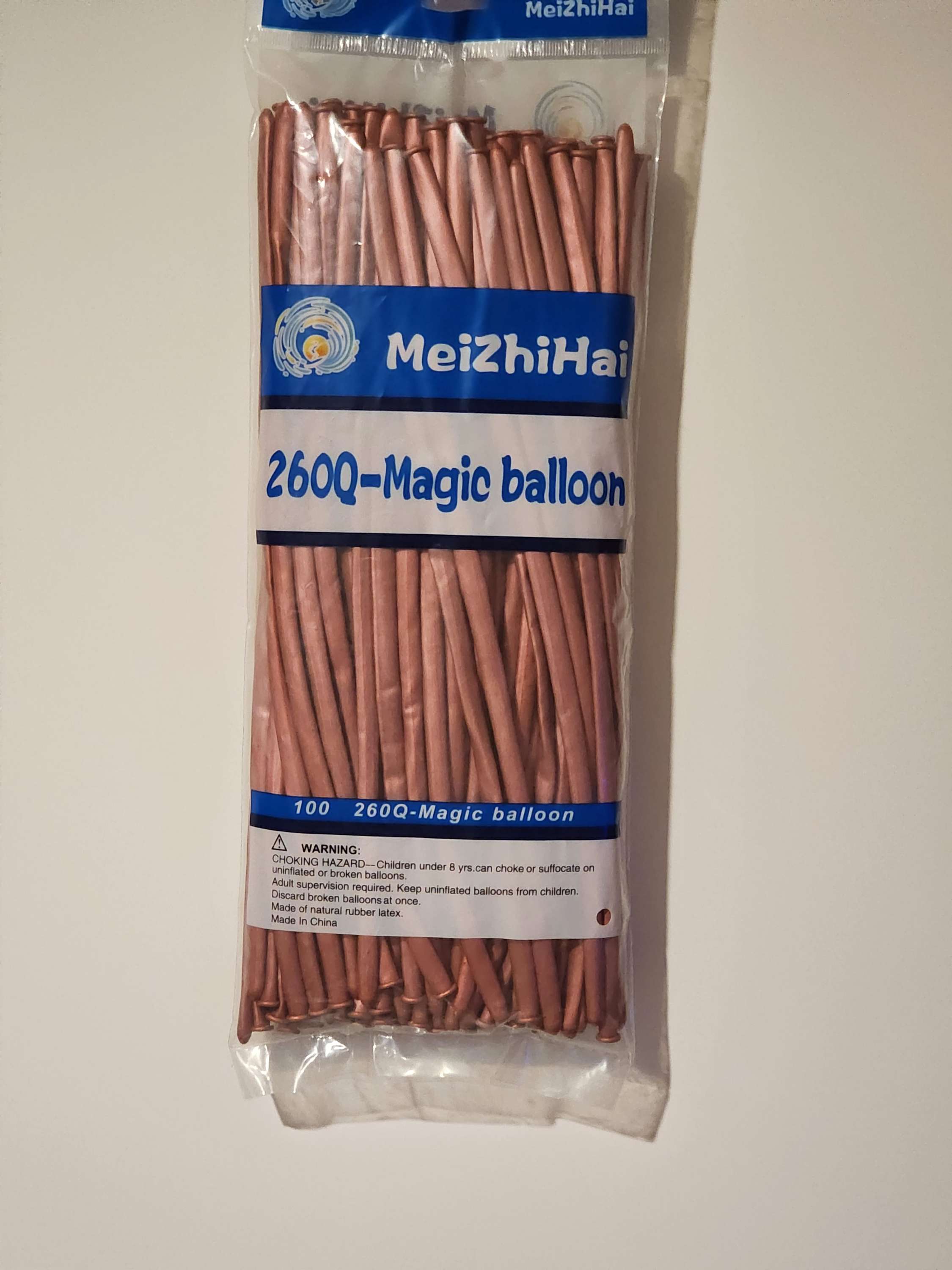 Metallic Long Balloon in Red 100ct for party decorations and event supplies