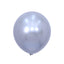 Chrome Balloons 12 inches "Silver" 50ct for party decorations, birthday, wedding, or baby shower. Biodegradable latex party supplies.