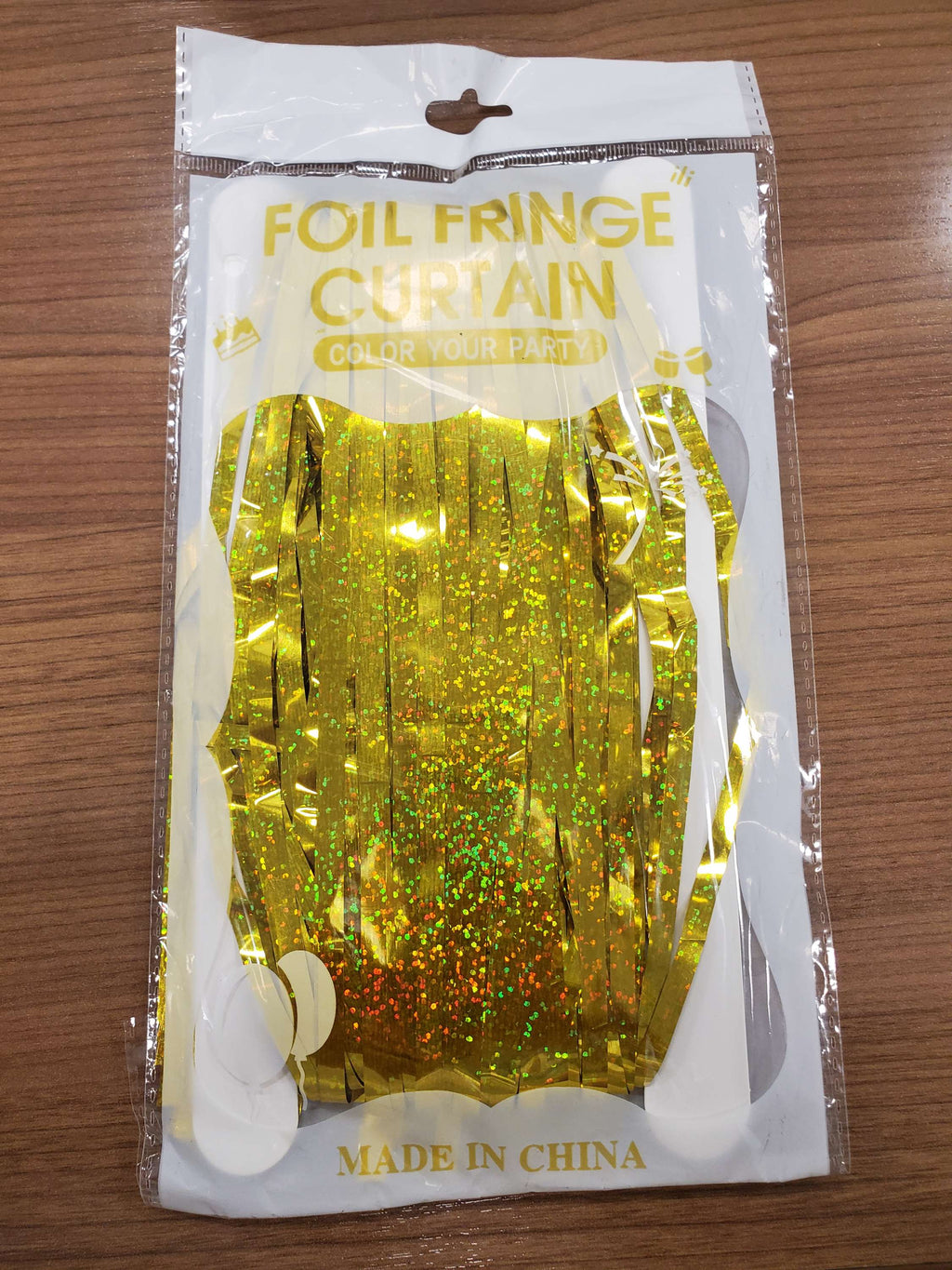 Gold Shimmer Backdrop 2pk for parties