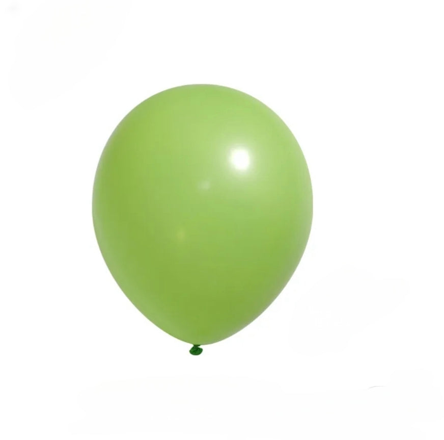 Regular Matte Balloons 12 inches in "Grass Green" 100ct for party decorations Main image