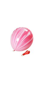 Red Agate (Marble) 12 in 100ct party balloon