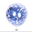 Blue Confetti Balloon 12 inches 25pk for party supplies, themed party decor, birthday party supplies, wedding decorations, celebration decorations
