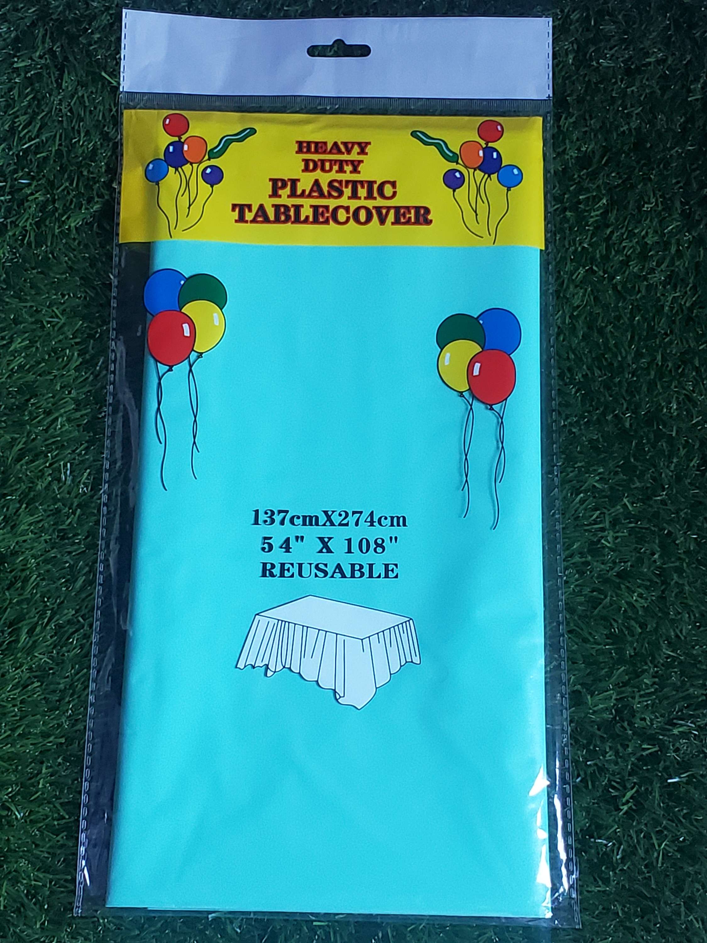 Plastic table covers Reusable in Nilan Blue-2pack, perfect for party supplies, durable and stylish for birthdays, weddings, and more.