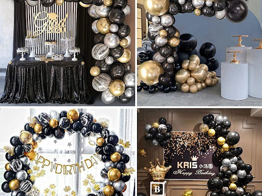 Matte Black, Metallic Gold, Agate Black 120 pcs Secondary image