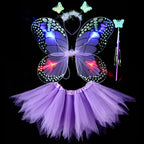 Girls Butterfly Tutu 4pc Led light Set