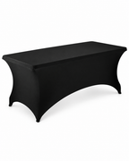 High Quality Party Table Cloth Spandex Fabric Table Cover Rectangular Fitted Strech Tablecloth for 6 Foot Table