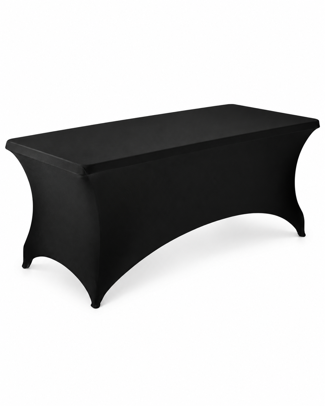 High Quality Party Table Cloth Spandex Fabric Table Cover Rectangular Fitted Strech Tablecloth for 6 Foot Table