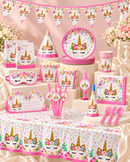 Unicorn Themed Party Set 136 pcs