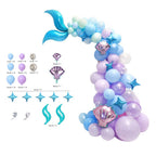 Mermaid Theme Balloon Garland Kit 87 pcs for Birthday Party Princess Mermaid Party Underwater Mermaind
