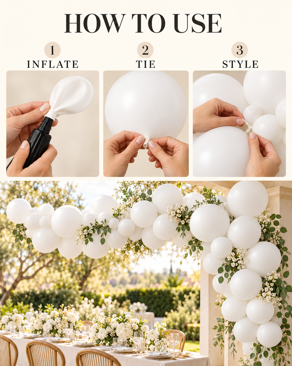 Regular Matte Balloons 12inches "White" 100ct for Birthdays Parties Corporate Events Holidays