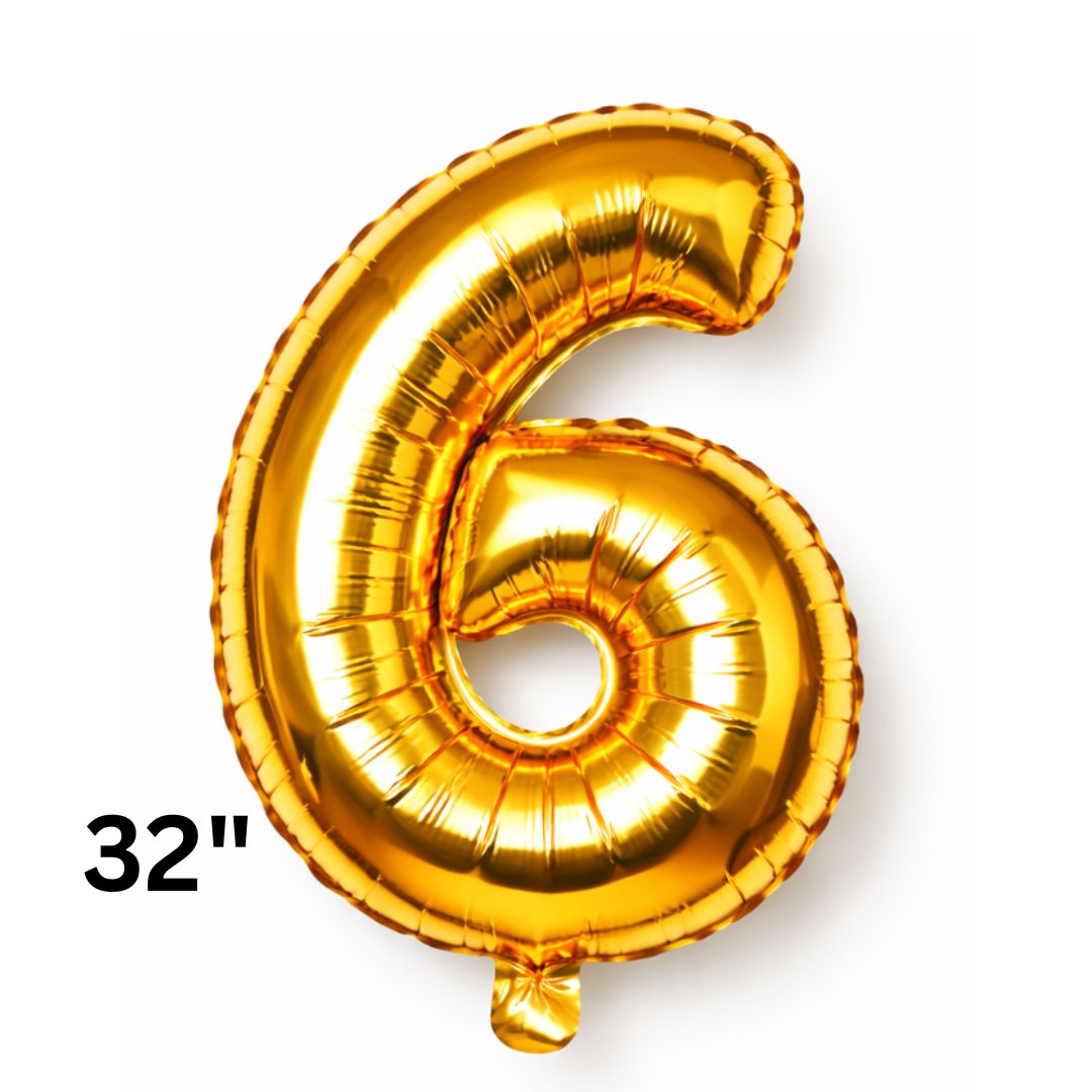 32 Inch Gold Number Balloons Foil Ballon Digital Birthday Party Decoration Supplies Gold Number Balloons 0-9