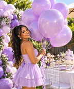 Metallic Balloon 12inches 100ct in Purple