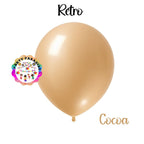 Retro Balloon Natural Latex Rubber in Cocoa Grey 12" 100ct or 5" 200ct for Birthdays, Baby Shower, Anniversary, Gender Reveal, Weddings, Graduation, Prom, Bridal Showers, Bachelorette Party