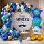 62 in Happy Father's Day Balloon Large NO.1 DAD Foil Balloons Fathers Day Decoration Jumbo Star Design Self-Standing Balloon for Family Birthday Party Dad Gift Celebration Decor 1 Piec