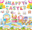 Happy Easter Tableware Set 135pcs