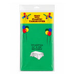 Table Covers Plastic Reusable in Green 54in x 108 in 2pk