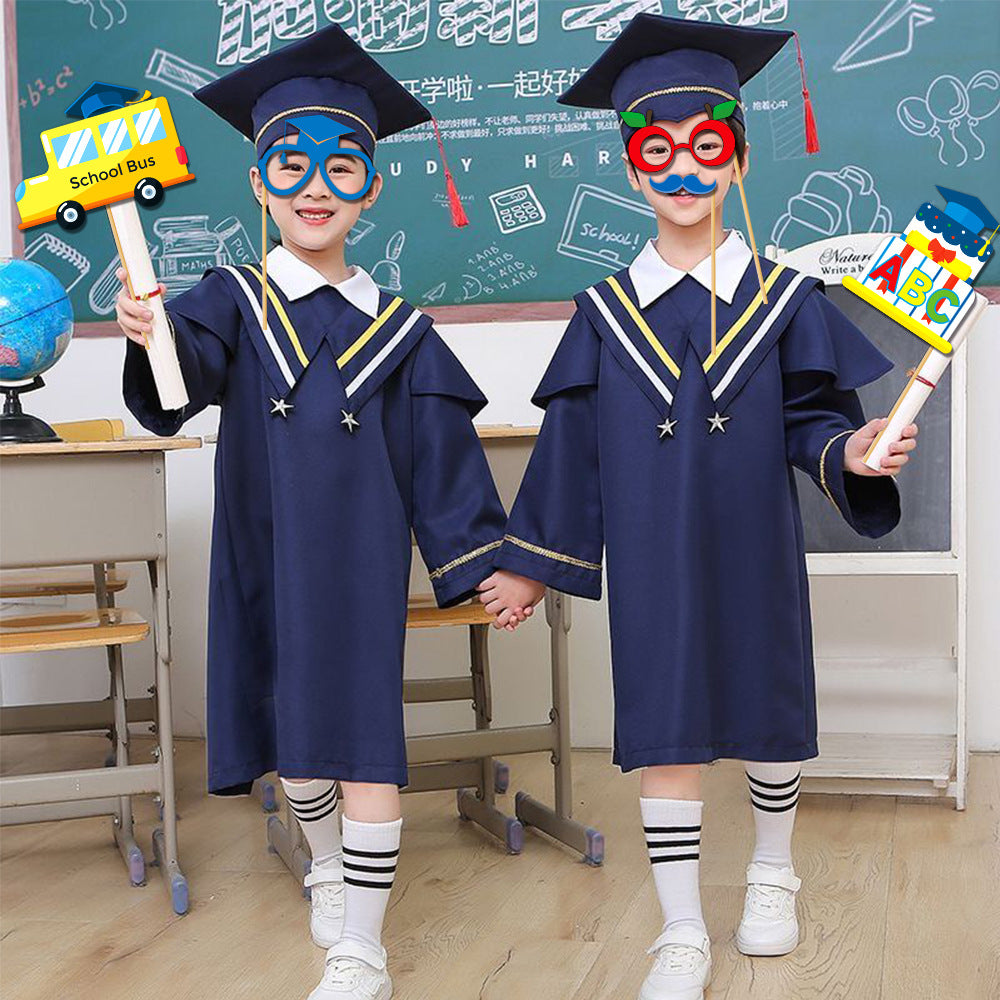 26PCS PHOTO PROPS Children's Decorations Kindergarten Graduation Season Paper Photo Frame for Photography Props-Includes 26 props Secondary image