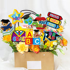 Kindergarten Graduation Party Decoration Vase Plaque Children's Graduation Decoration Supplies Vase Plugin includes 8pcs/Set
