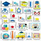 26PCS PHOTO PROPS Children's Decorations Kindergarten Graduation Season Paper Photo Frame for Photography Props-Includes 26 props