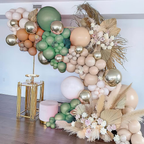 Avocado Green Blush Nude Balloon Garland Kit 116 pcs Birthday Baby Shower Graduation Anniversary