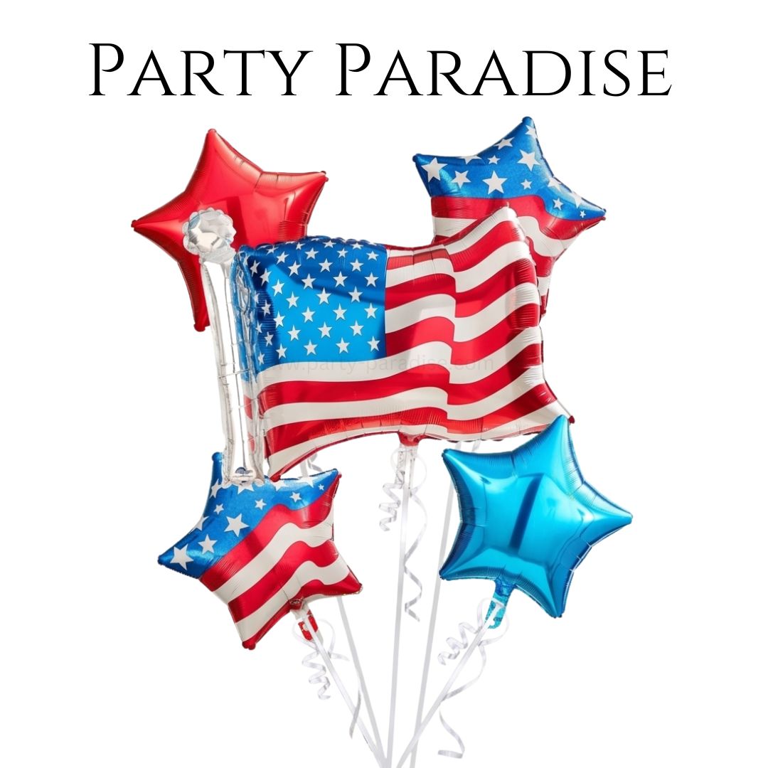 4th July Independence Day Balloon Set 5PCS Main image