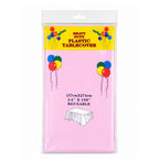 Plastic Table covers reusable in Pink-2pack