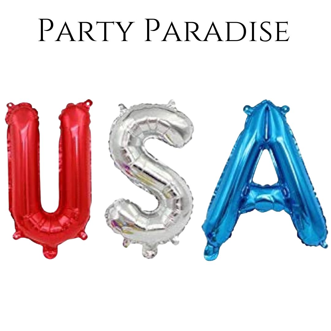 U.S.A 16 in Foil Letter Ballon Main image