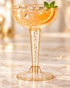 Gold Glitter Coupe drinkware for cocktails wedding party 20PCS
