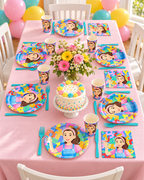 English Teacher Dinner Plate Set for birthdays party celebration 30PCS Party Bundle Kit