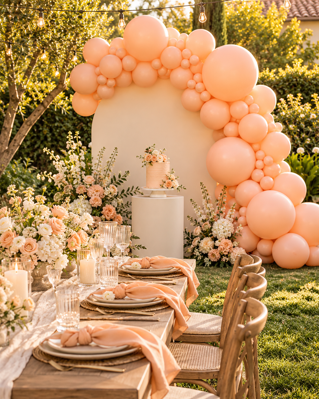 Paste Macaron Orange Balloon in 12" & 5" perfect for Birthdays Wedding Baby Shower Holiday Event