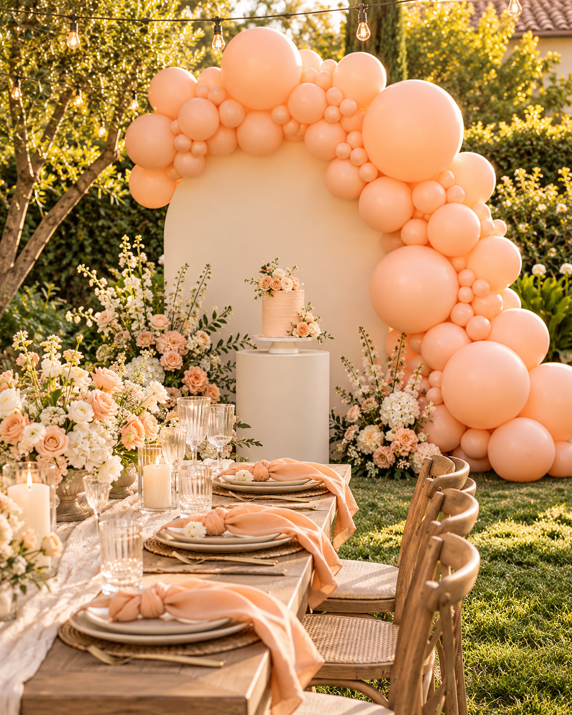 Paste Macaron Orange Balloon in 12" & 5" perfect for Birthdays Wedding Baby Shower Holiday Event