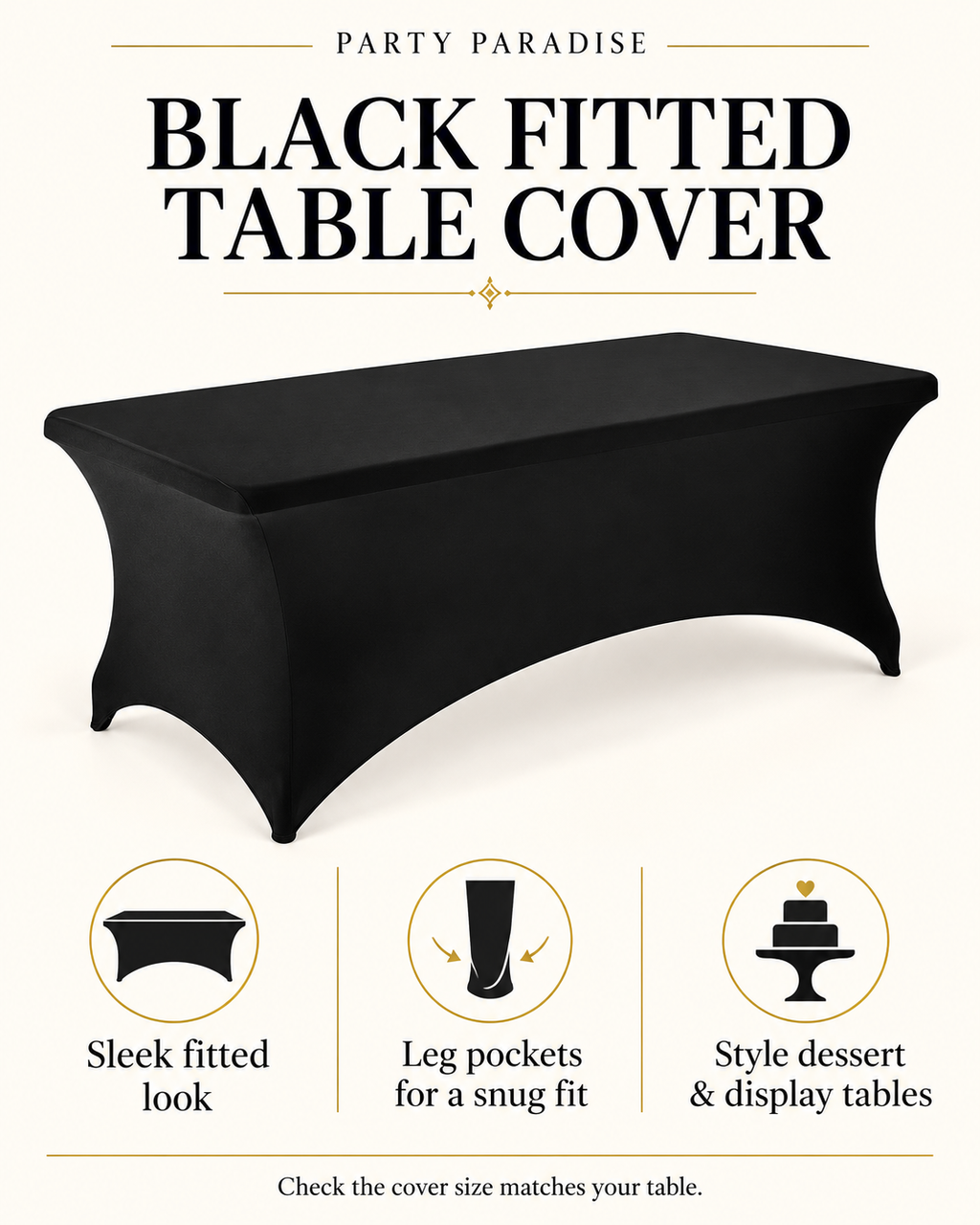 High Quality Party Table Cloth Spandex Fabric Table Cover Rectangular Fitted Strech Tablecloth for 6 Foot Table