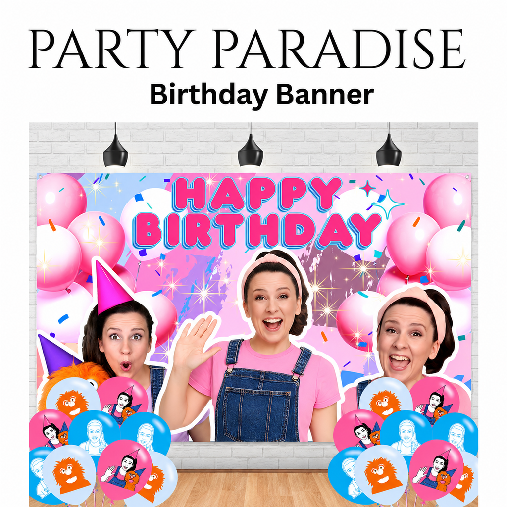 English Teacher Happy Birthday Banner 5' x 3' for Birthdays Party Kids Celebration