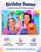 English teacher birthday banner 5'x3' for Birthday Parties style no. 2