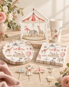 Circus Theme Party Plate Set for birthdays dinner party celebration Party Bundle Set