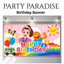English Teacher Happy Birthday Banner for Birthday parties Style No. 1 Size  5'*3'