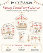 Circus Theme Party Plate Set for birthdays dinner party celebration Party Bundle Set
