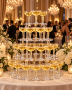 Clear Coupe Disposable drinkware for Cocktails Wedding Parties 20 PCS