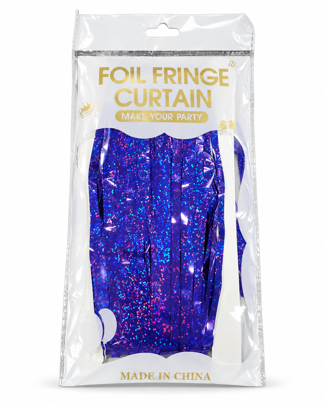 Purple Holographic Fringe Backdrop