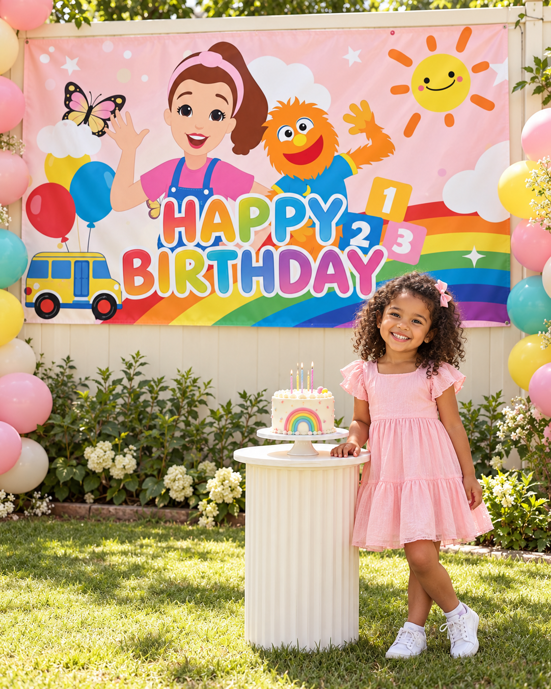 English Teacher Happy Birthday Banner for Birthday parties Style No. 1 Size  5'*3'